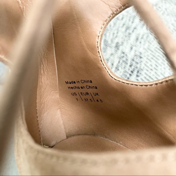 Aldo Astievia Gladiator Lace Up Heeled Sandals Tan - Picture 7 of 9